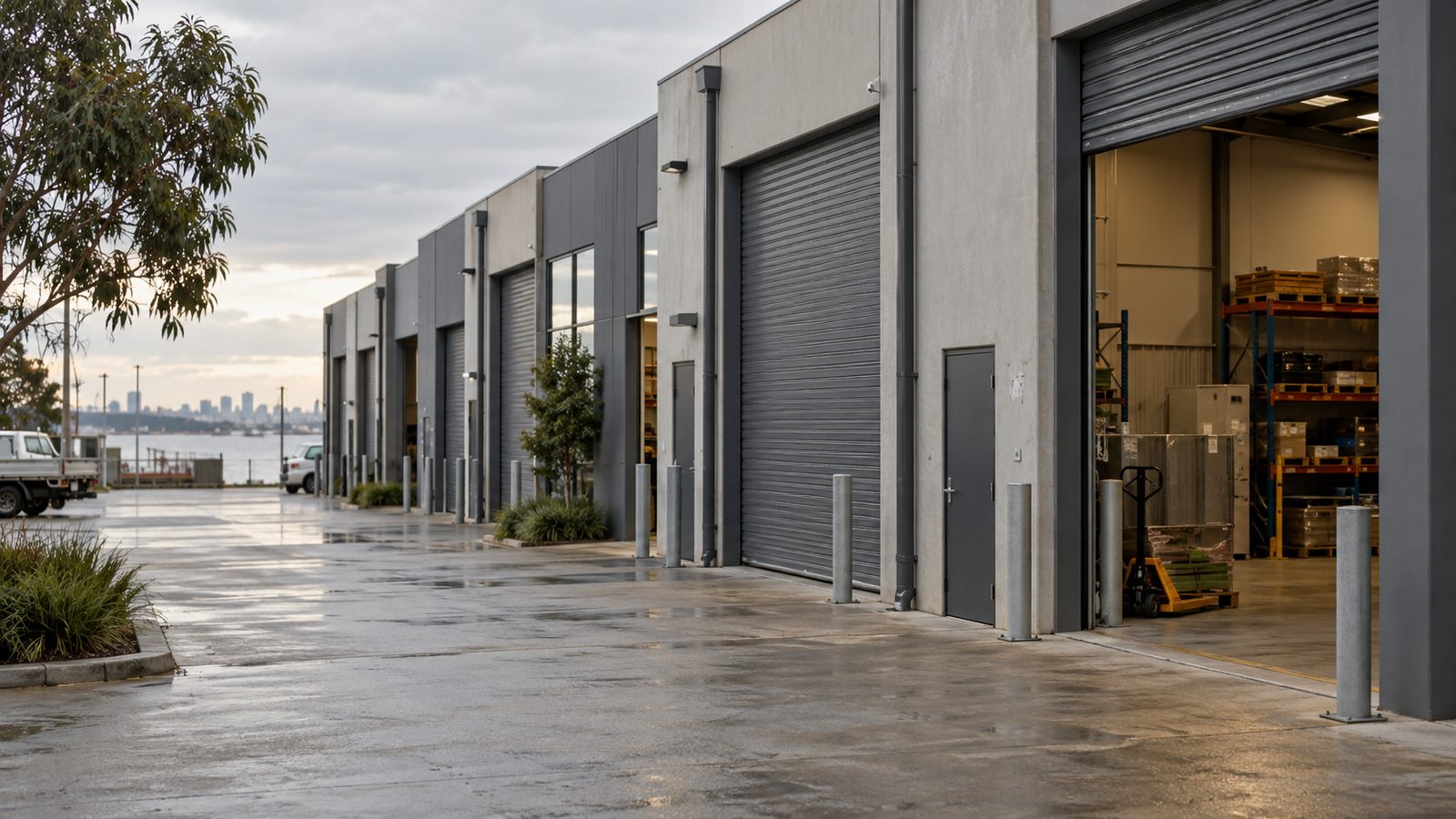 Light industrial units in a Cheltenham business park