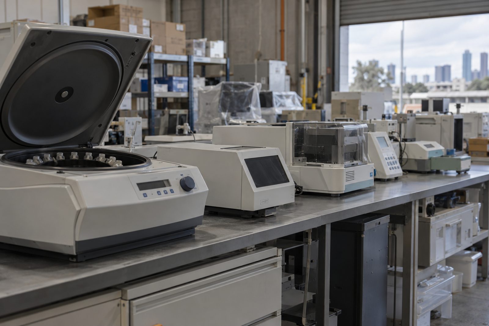 Retired laboratory instruments after a refit