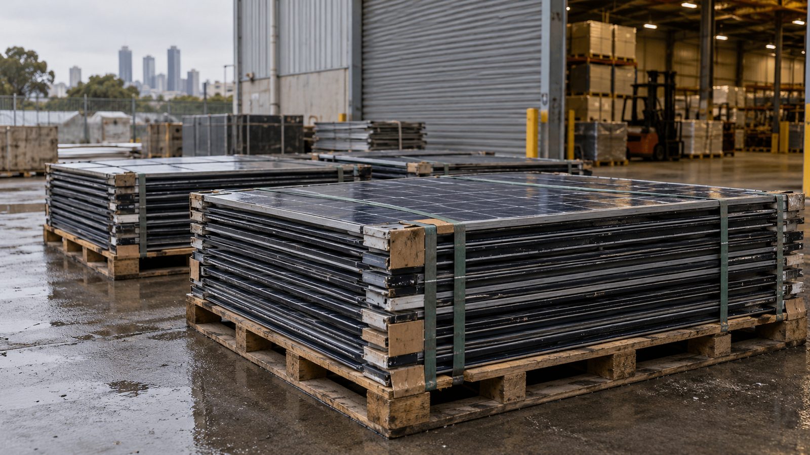 Decommissioned solar arrays